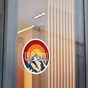 Faith That Can Move Mountains Vinyl Circle Sticker