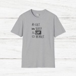 Eat Sleep Gym Repeat Unisex T-Shirt