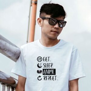 Eat Sleep Anime Repeat Unisex T-Shirt
