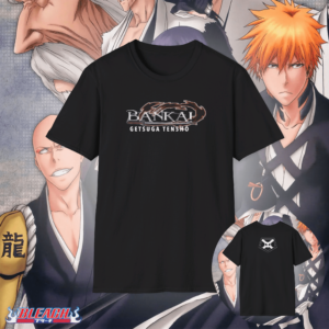 Ichigo Kurosaki Second Bankai Unisex T-Shirt Black (Getsuga Tenshō)