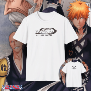 Ichigo Kurosaki Second Bankai Unisex T-Shirt White (Getsuga Tenshō)