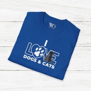 I Love Dogs & Cats Unisex T-Shirt