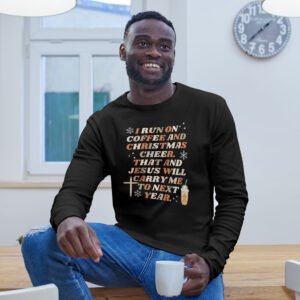 Jesus, Coffee, and Christmas Cheer Unisex Ultra Cotton Long Sleeve Tee